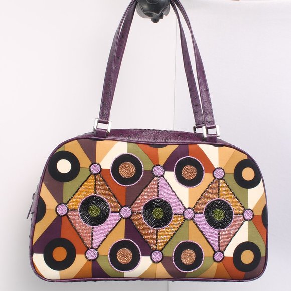 Isabella Fiore Bags Euc 9s Isabella Fiore Art Deco Beaded Bowling